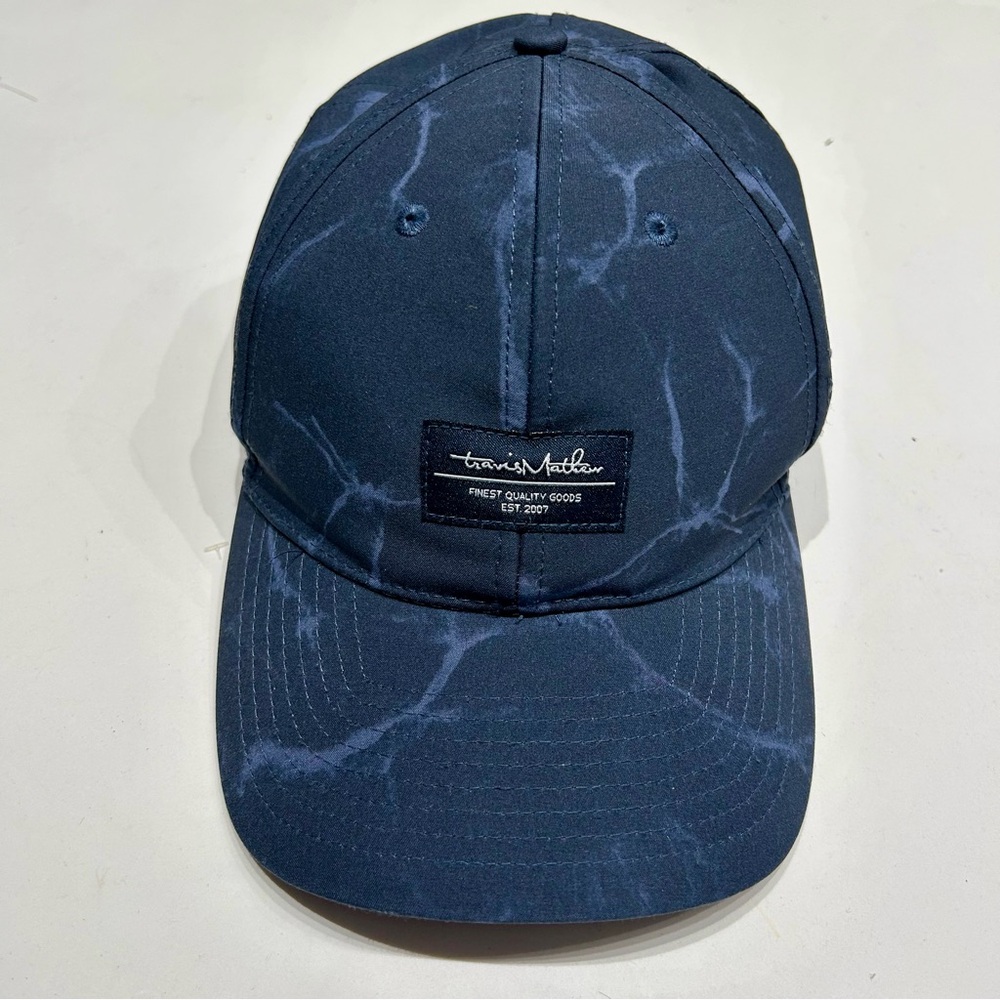 Travis Matthew Hat Baseball Cap Men's Blue Golf Adjustable Flex Fit EUC